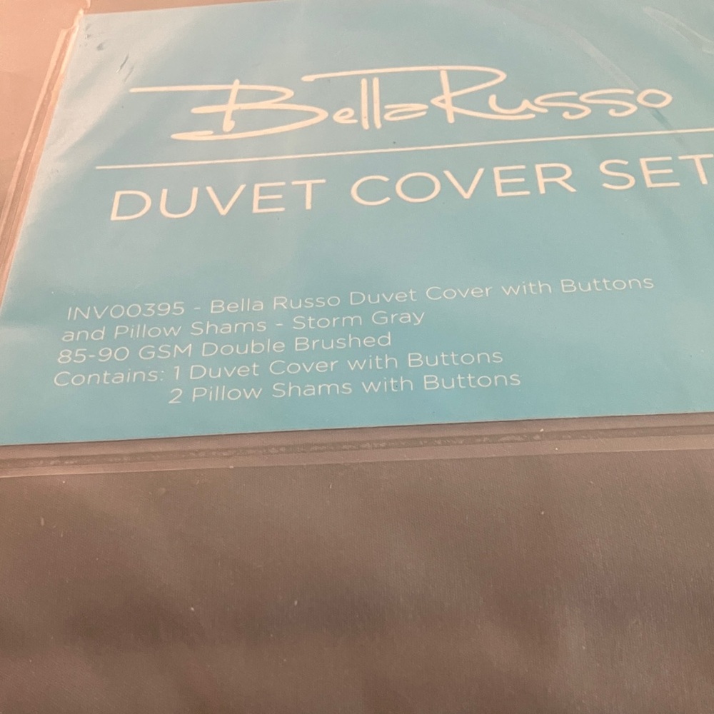 Storm Gray Duvet Cover Set